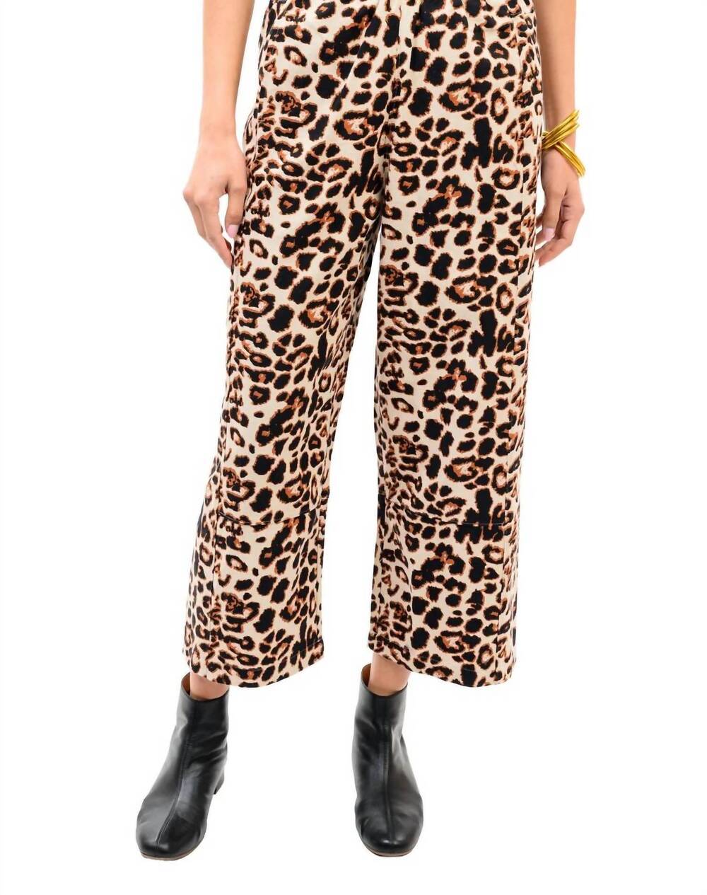NEW IVY JANE barrel pants in leopard